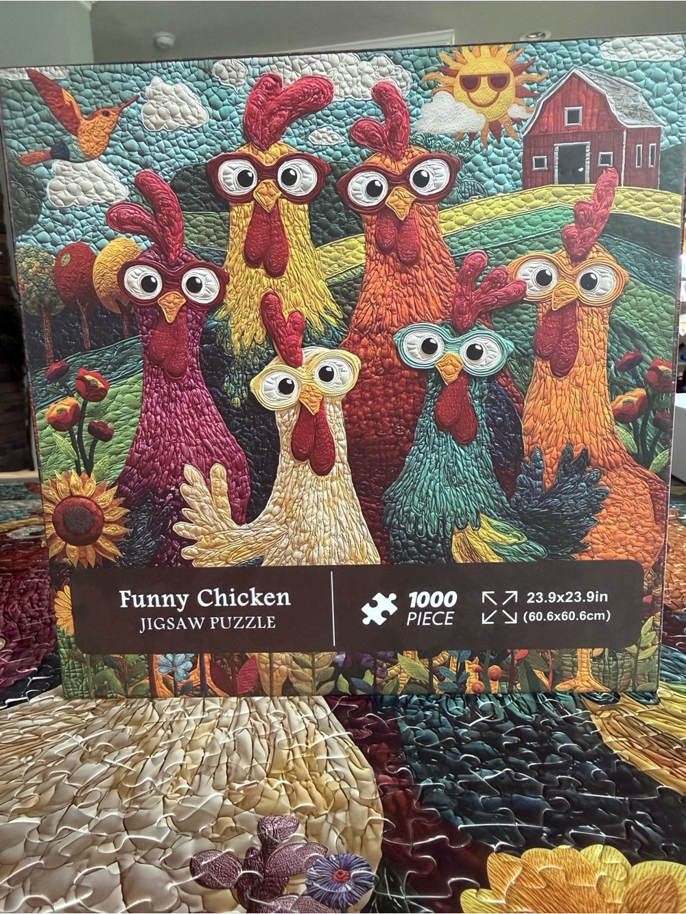 Funny Chicken 1,000 Pieces Jigsaw Puzzle